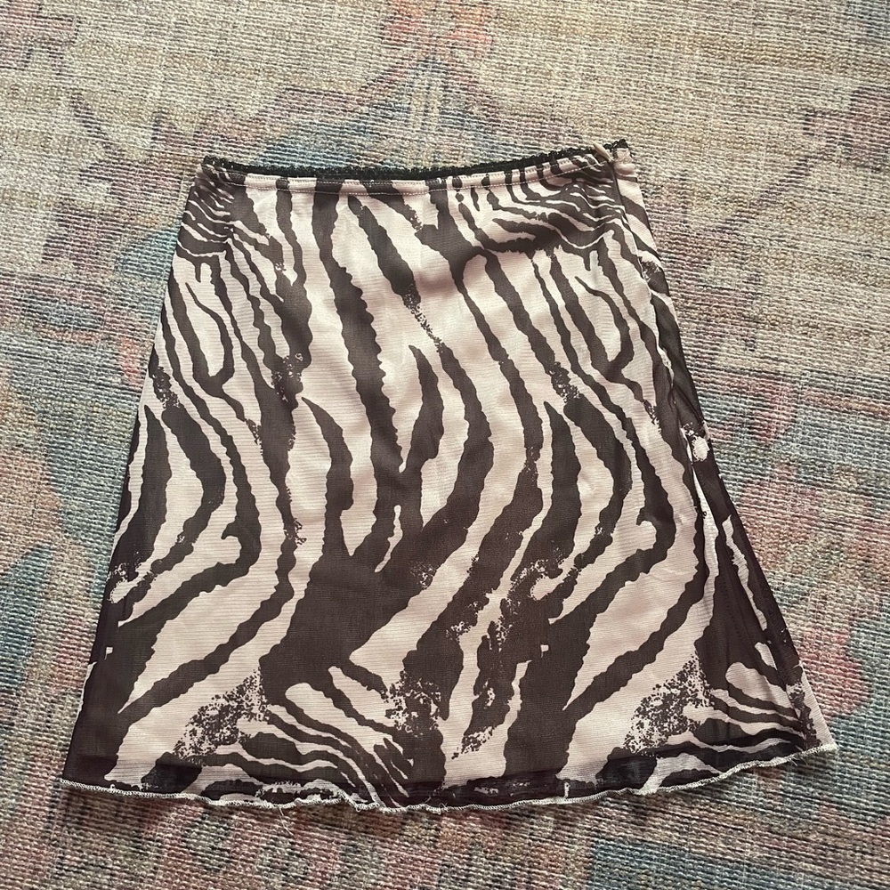 zebra print princess polly skirt